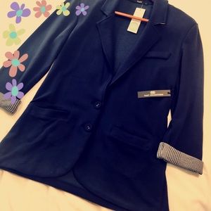 Stitch Fix - Tart Cotton Navy Blue SOFT blazer